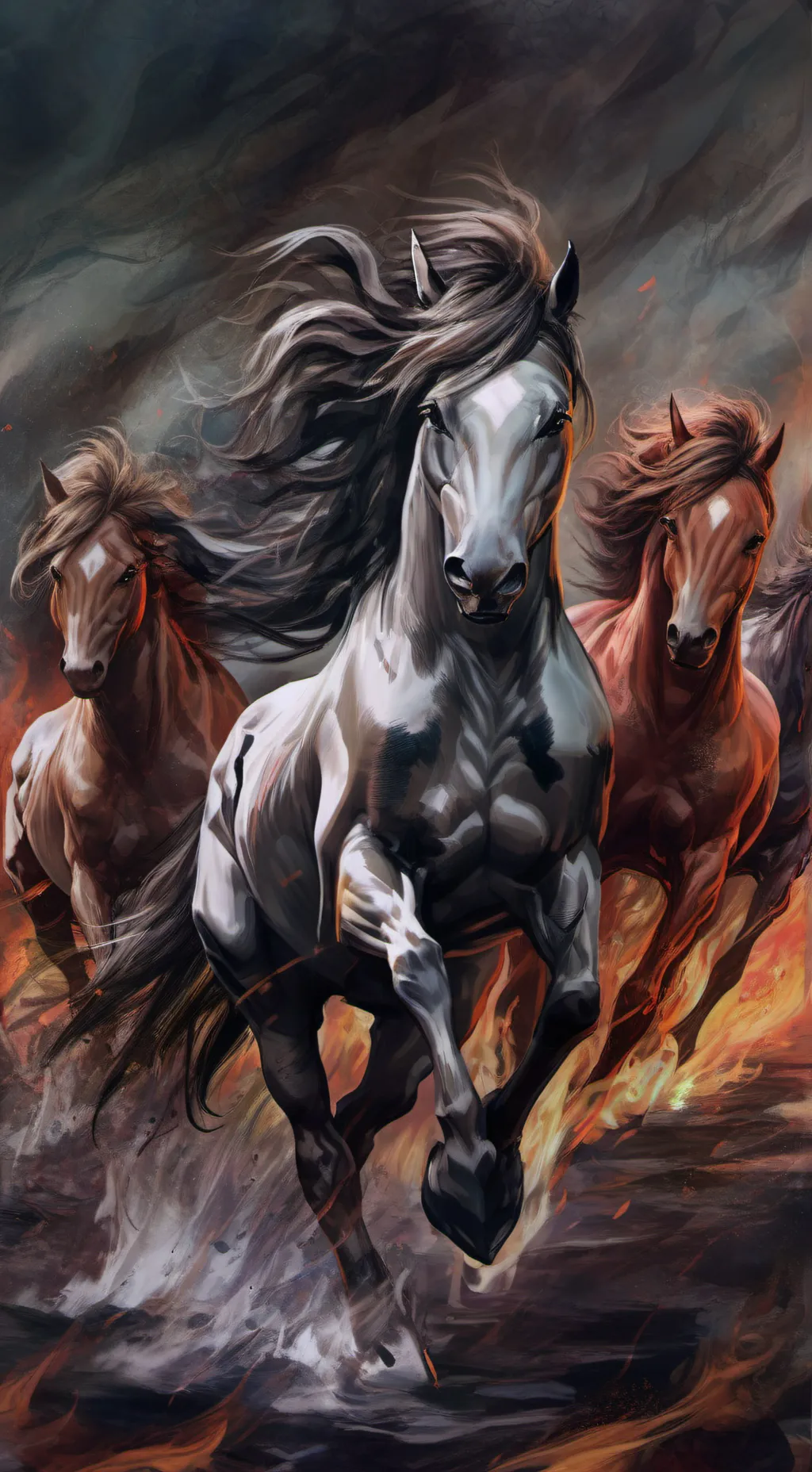 ai character: The wild fire 🔥  background