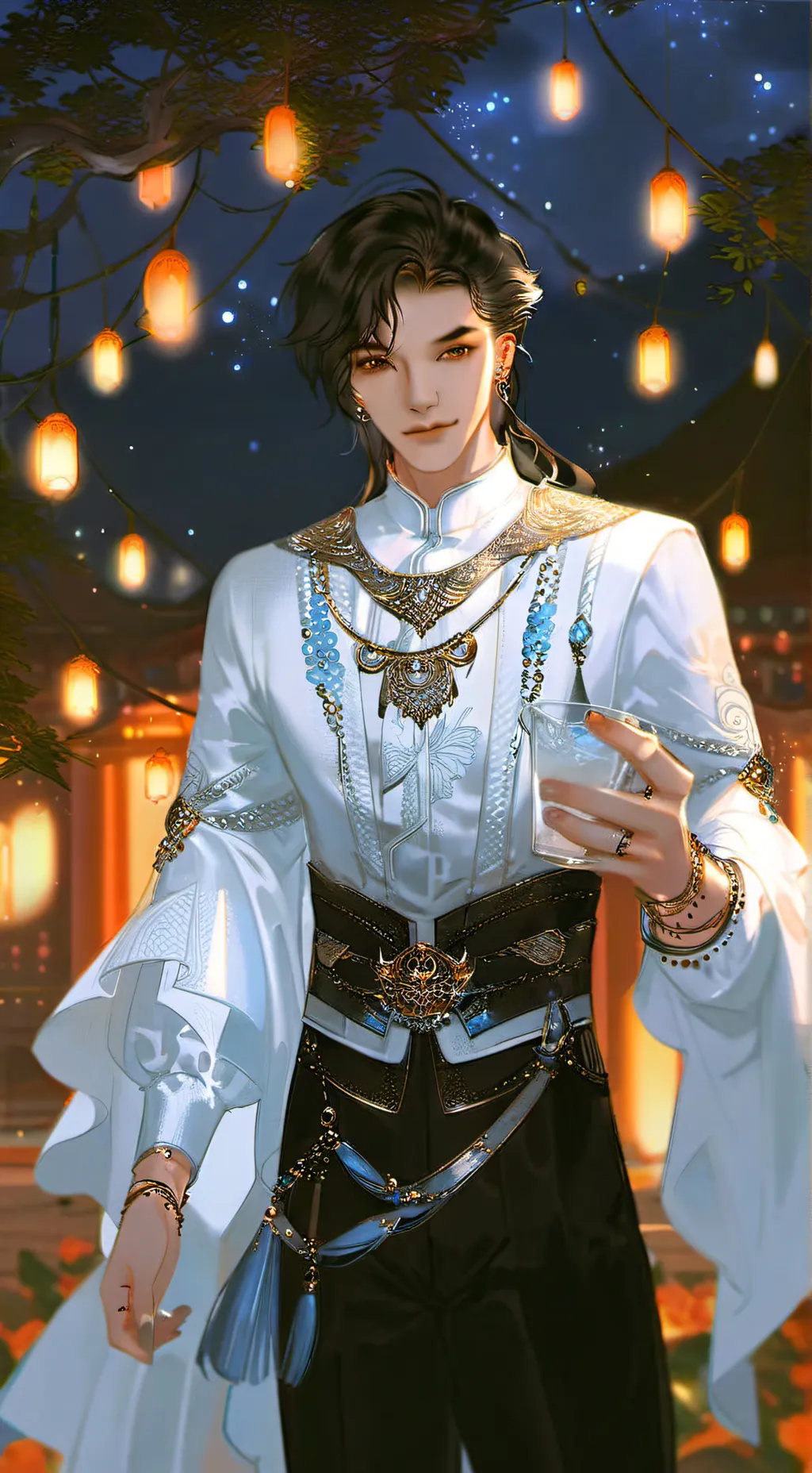 ai character: ~Lunar Midnight~ background