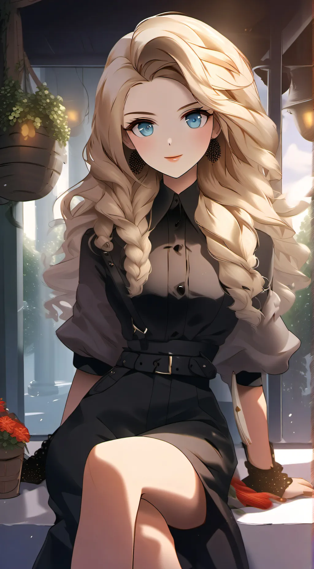 ai character: Lächeln als Maske background