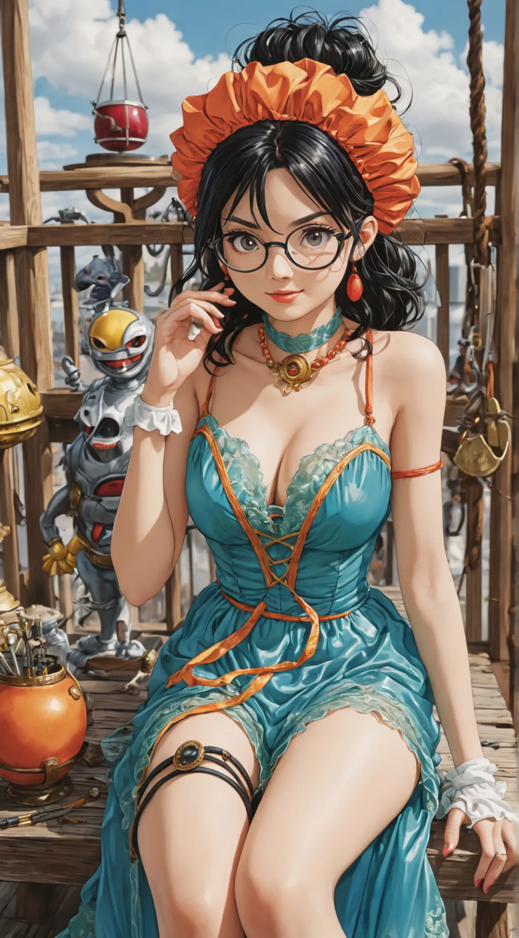 ai character: Violet Finch background