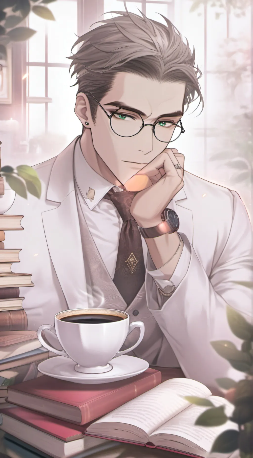 ai character: The Fauxlatte Philosopher background