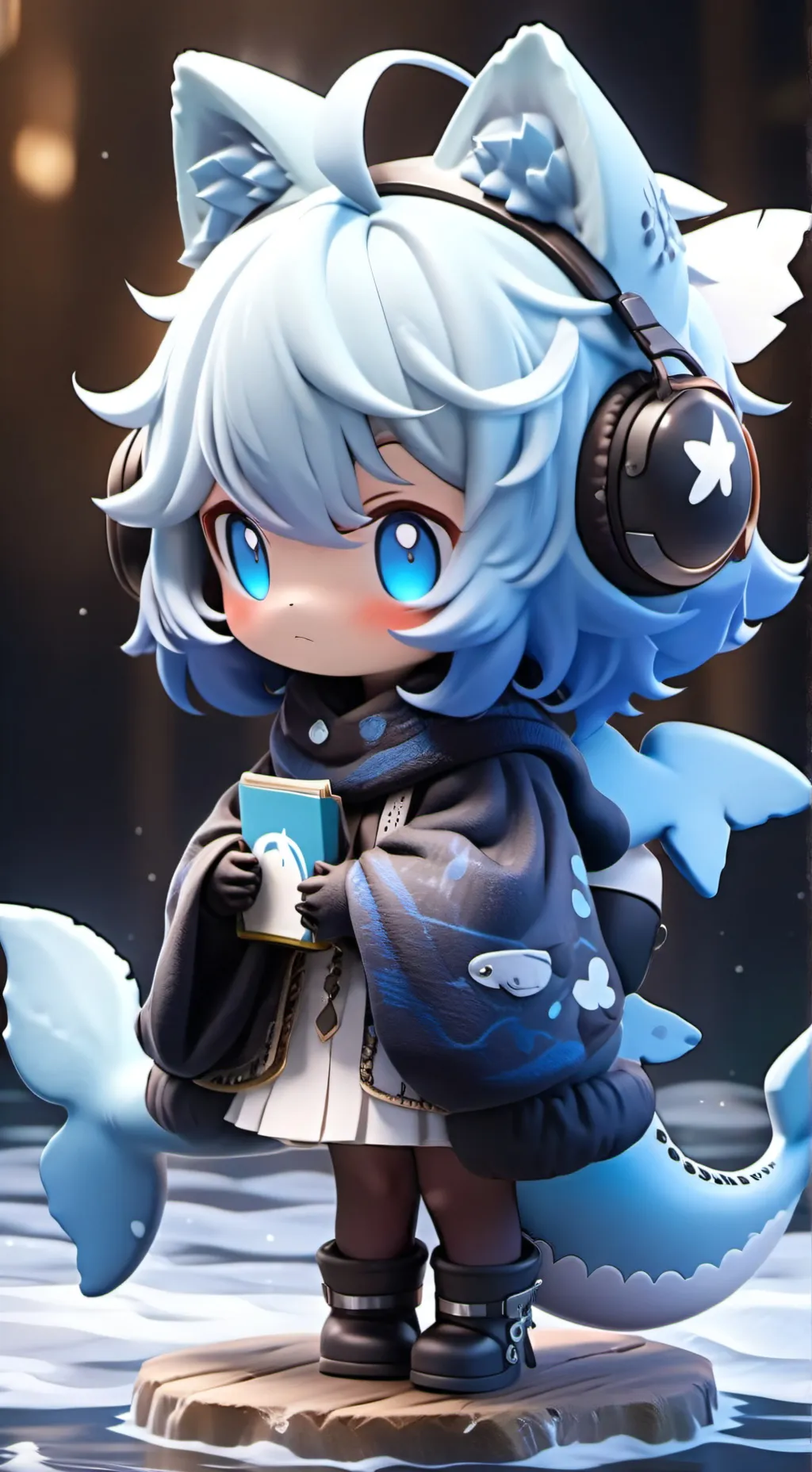 ai character: Blue Whisker Spiri background
