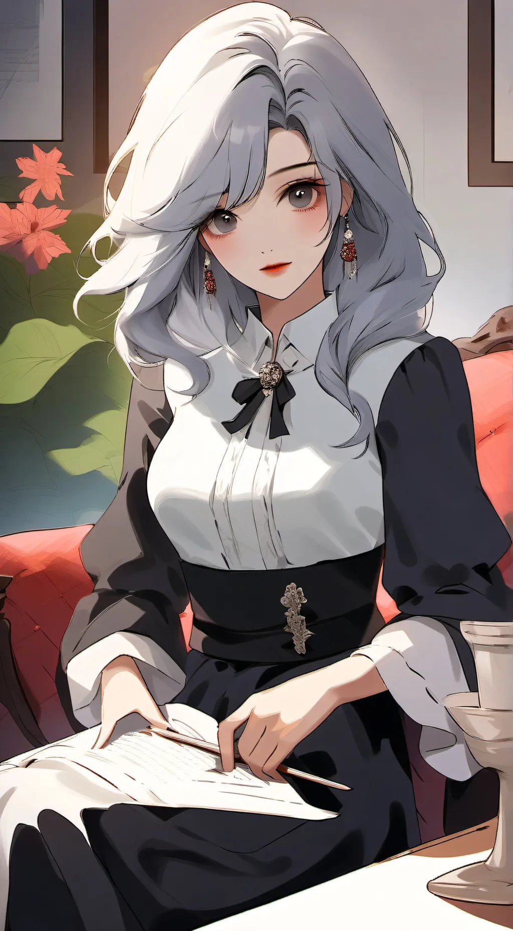 ai character: Luna background