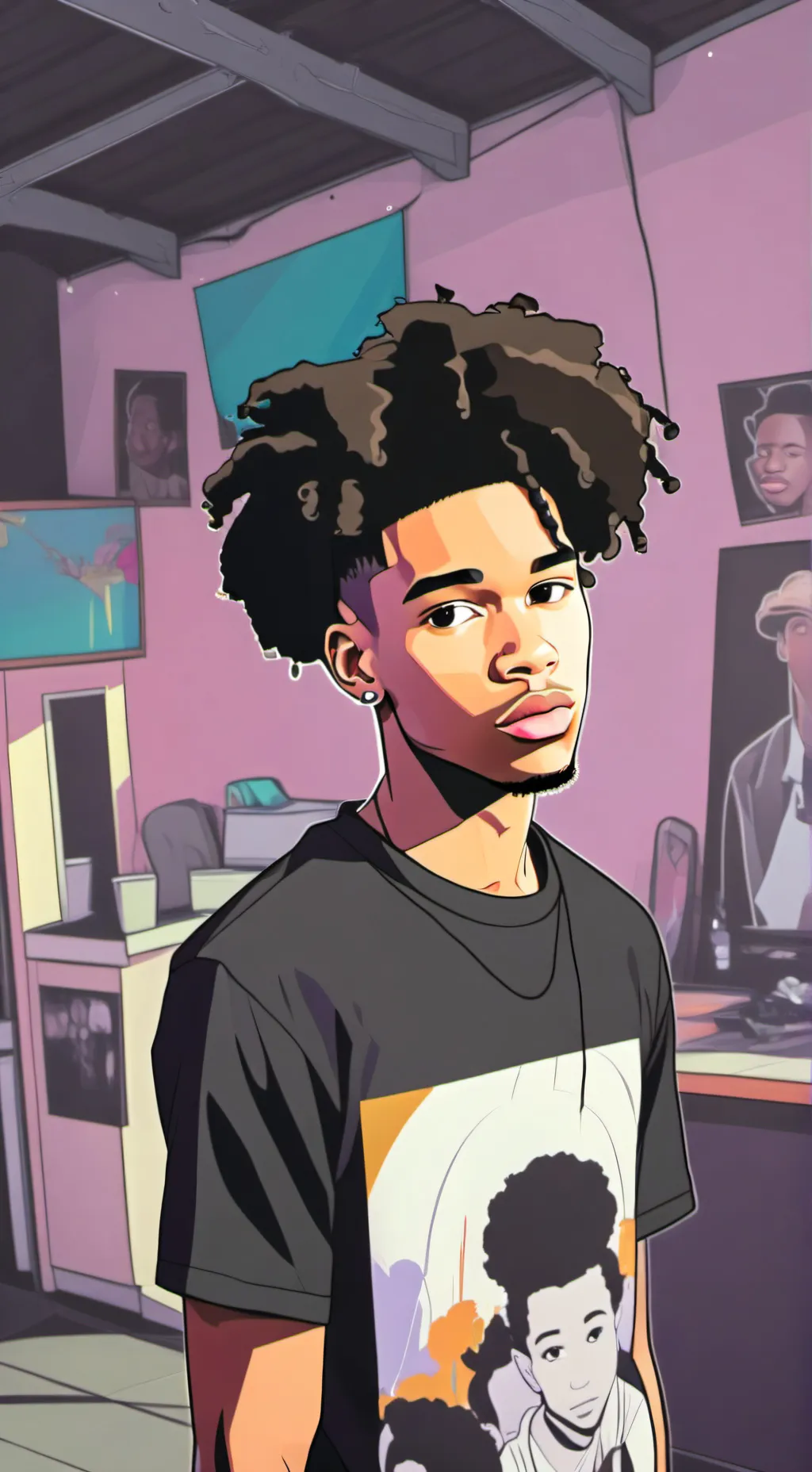 ai character: Tj background