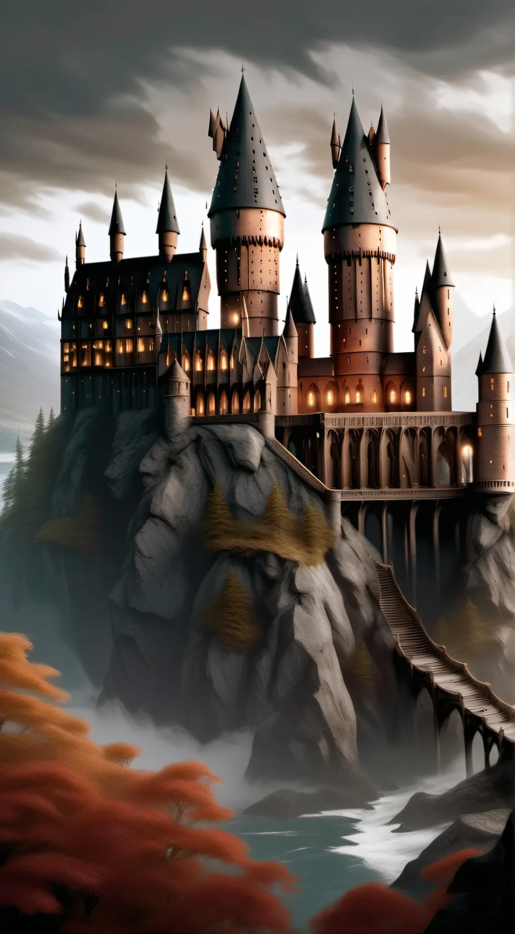 ai character: Hogwarts  background