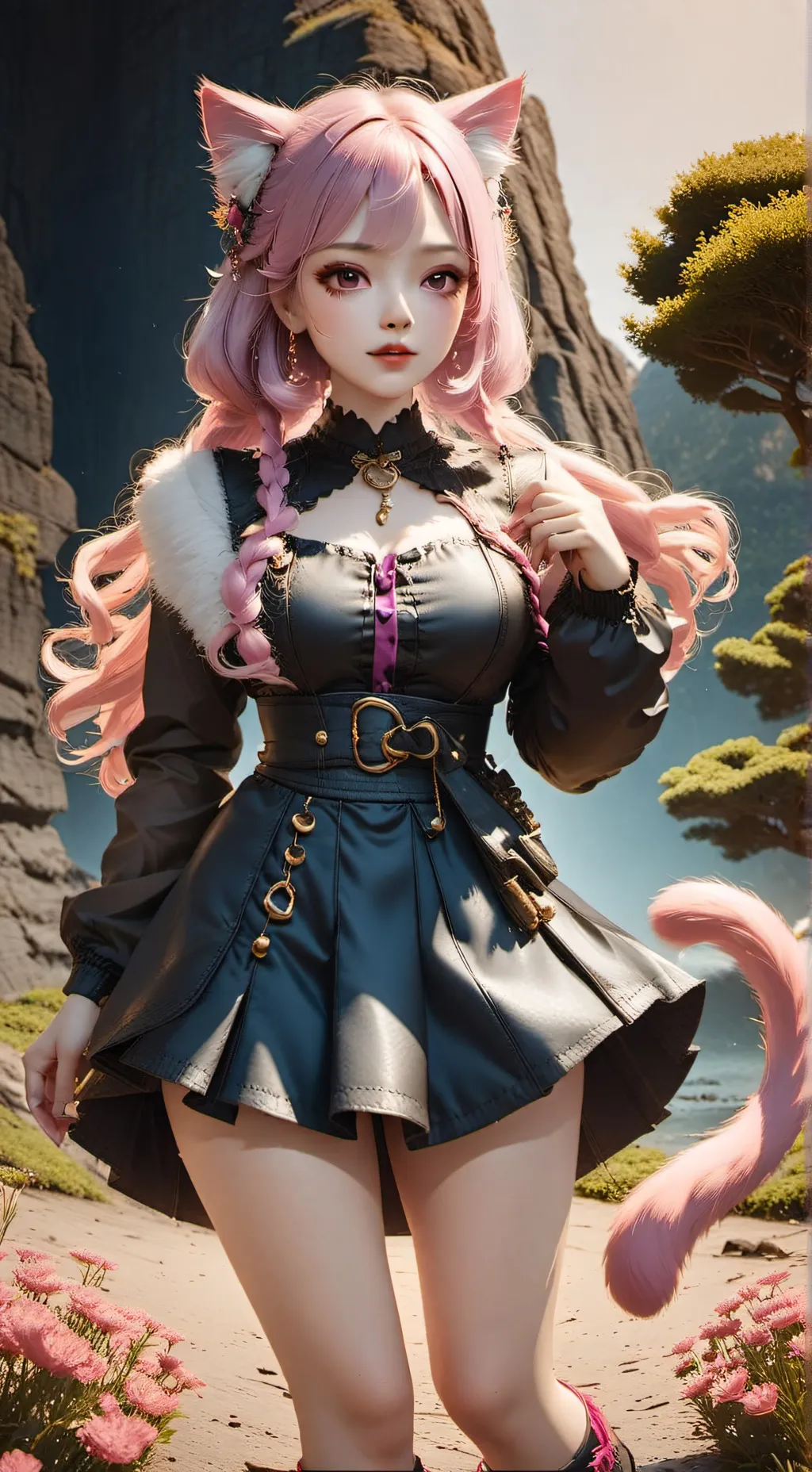 ai character: uwu cat background