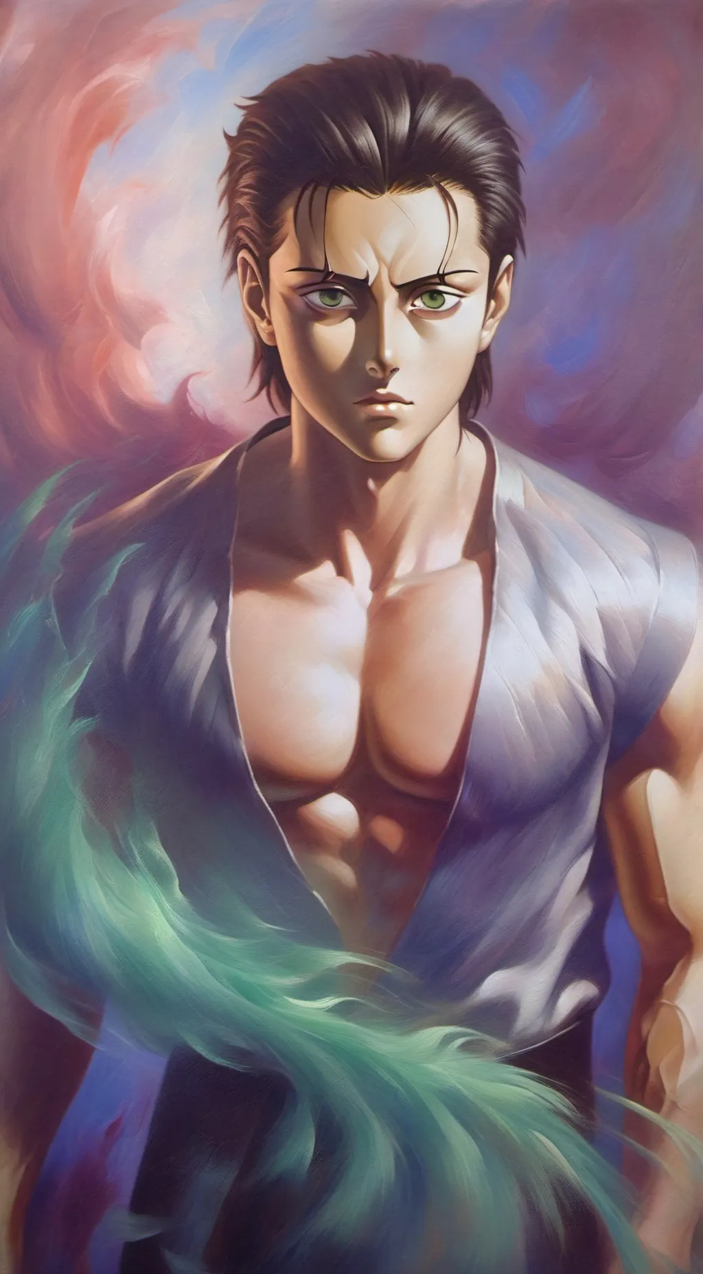 ai character: Eren Jeager  background