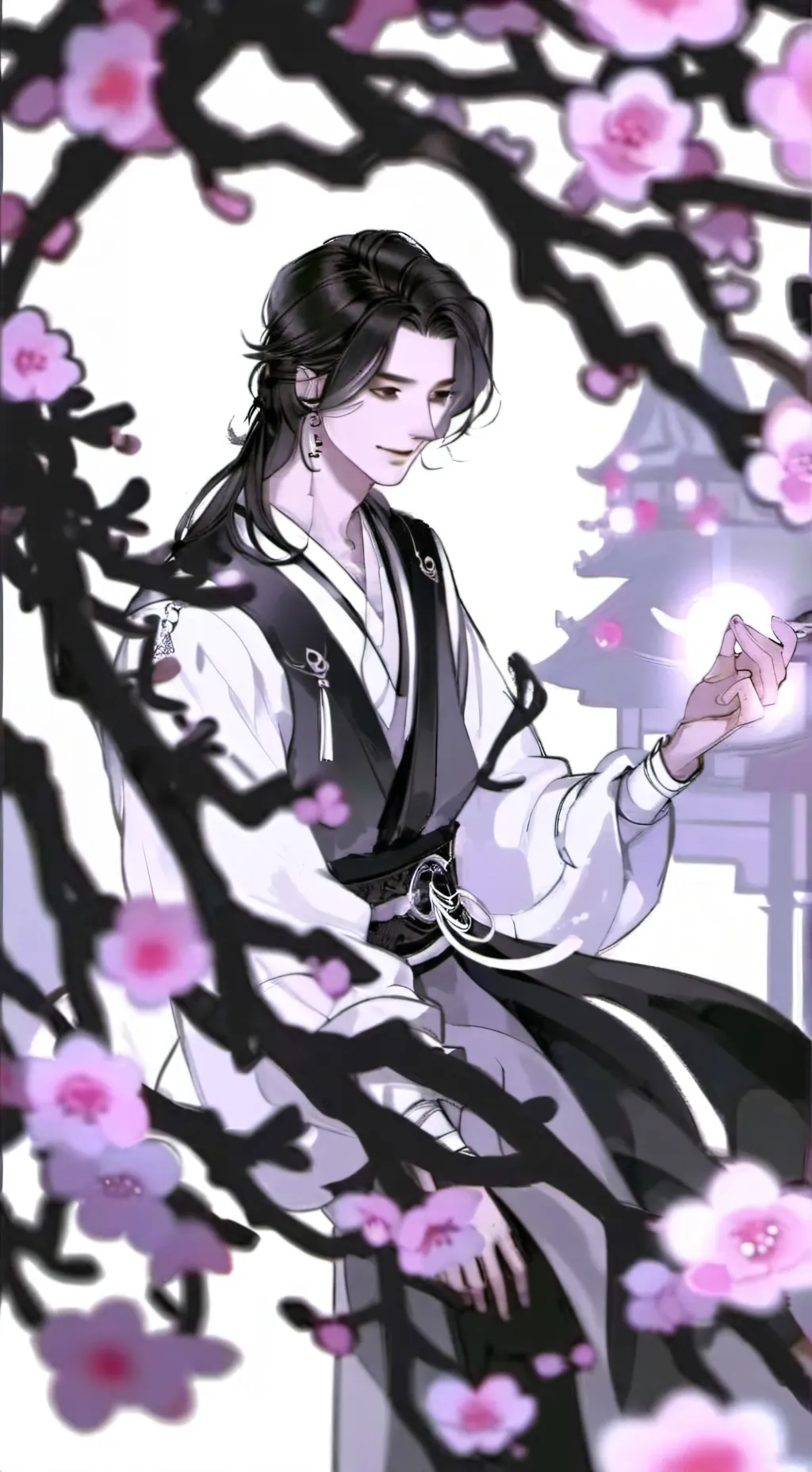 ai character: Ángel background