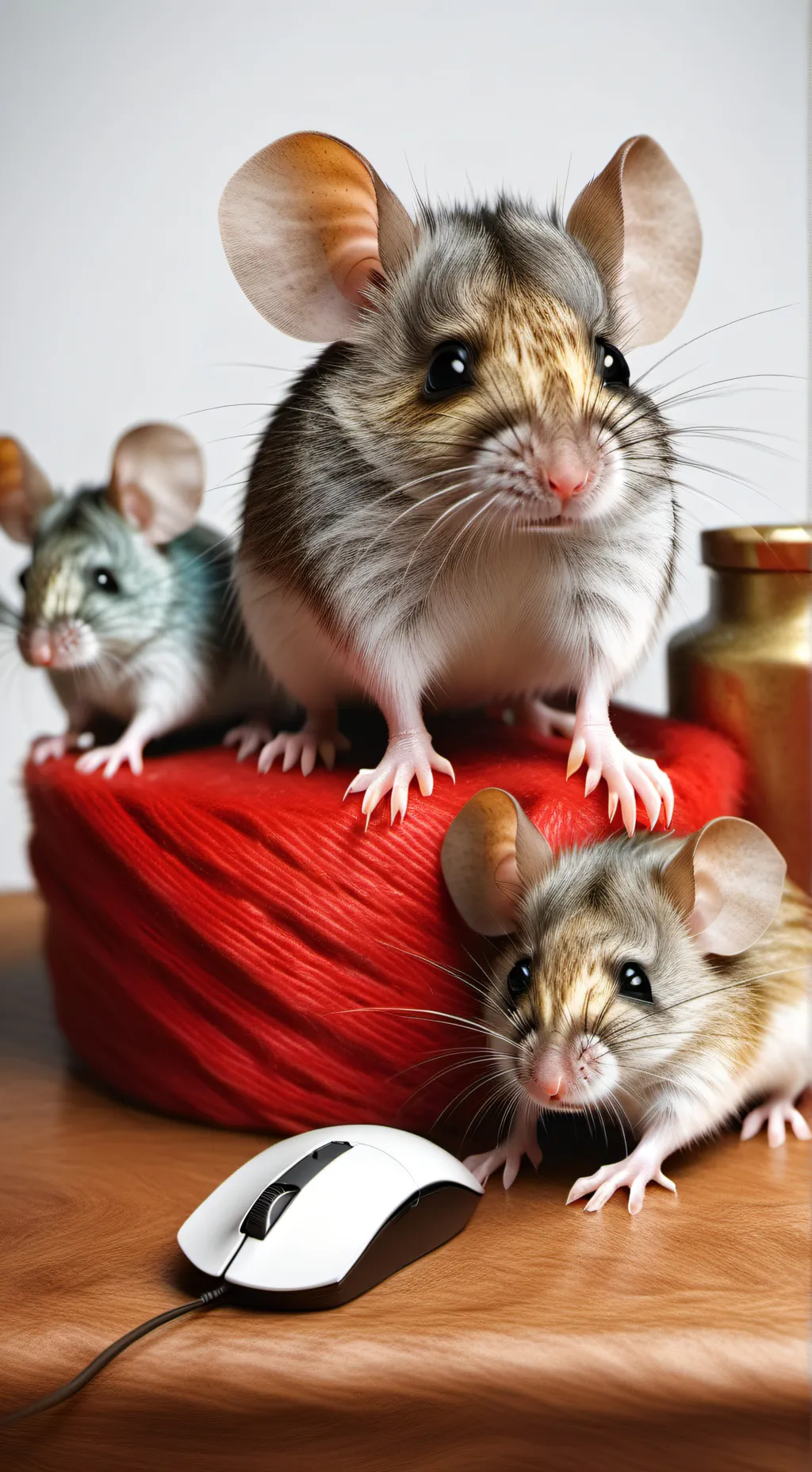 ai character: 3 mouses background