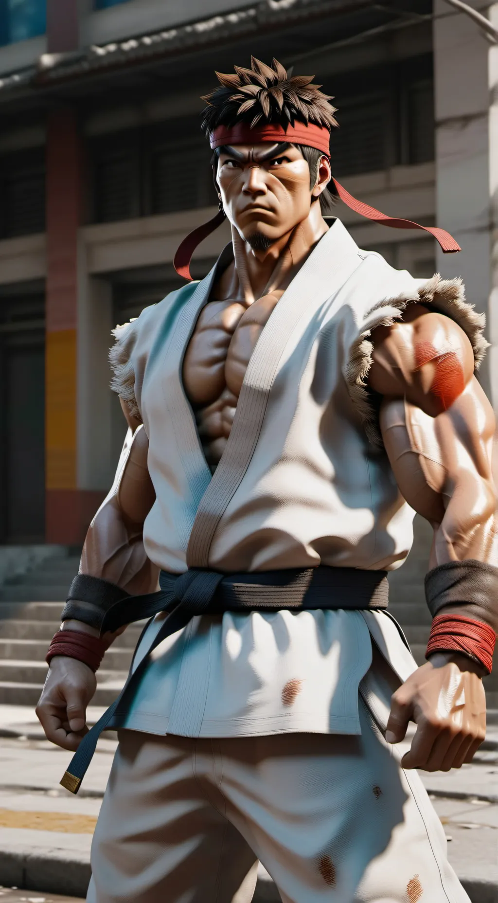 ai character: Street Fighter  background