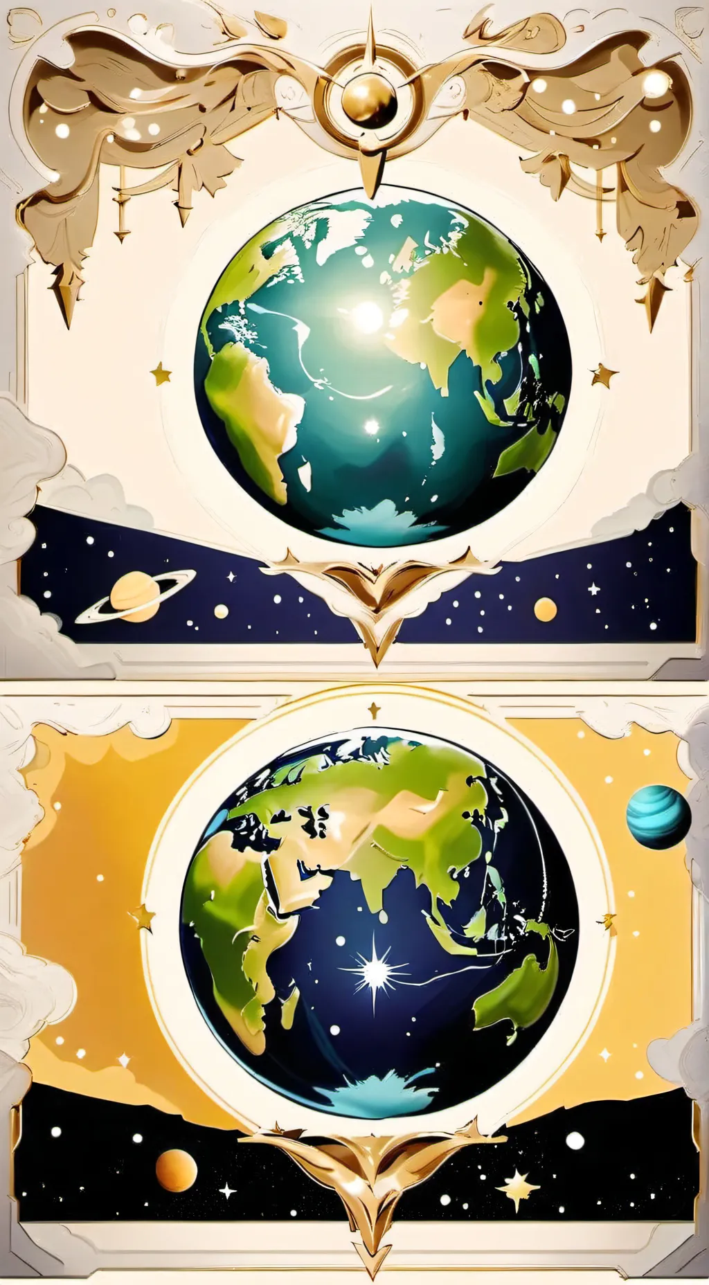 ai character: 🌍🌎🌏uraearth🌏🌎🌍 background