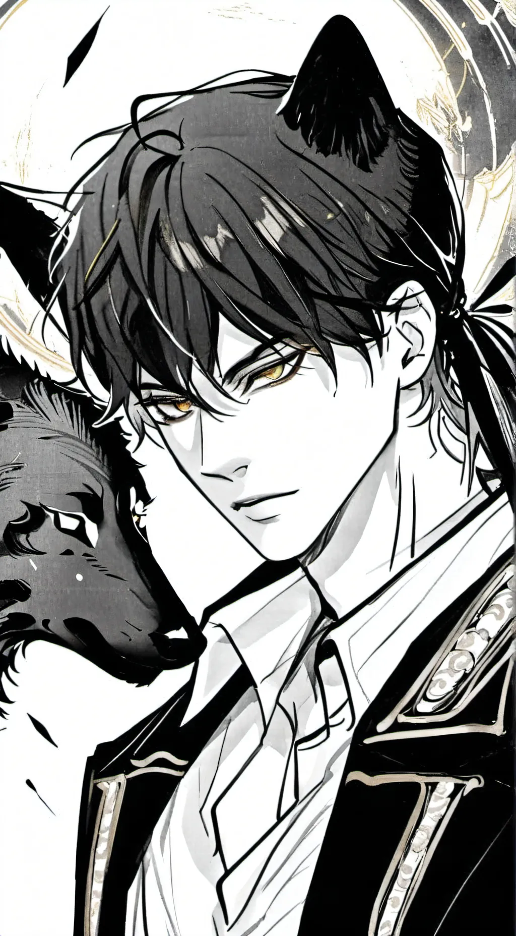 ai character: Under moonlight 🌕 background
