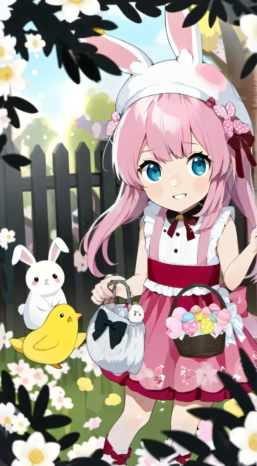 ai character: Cinder (Easter) background