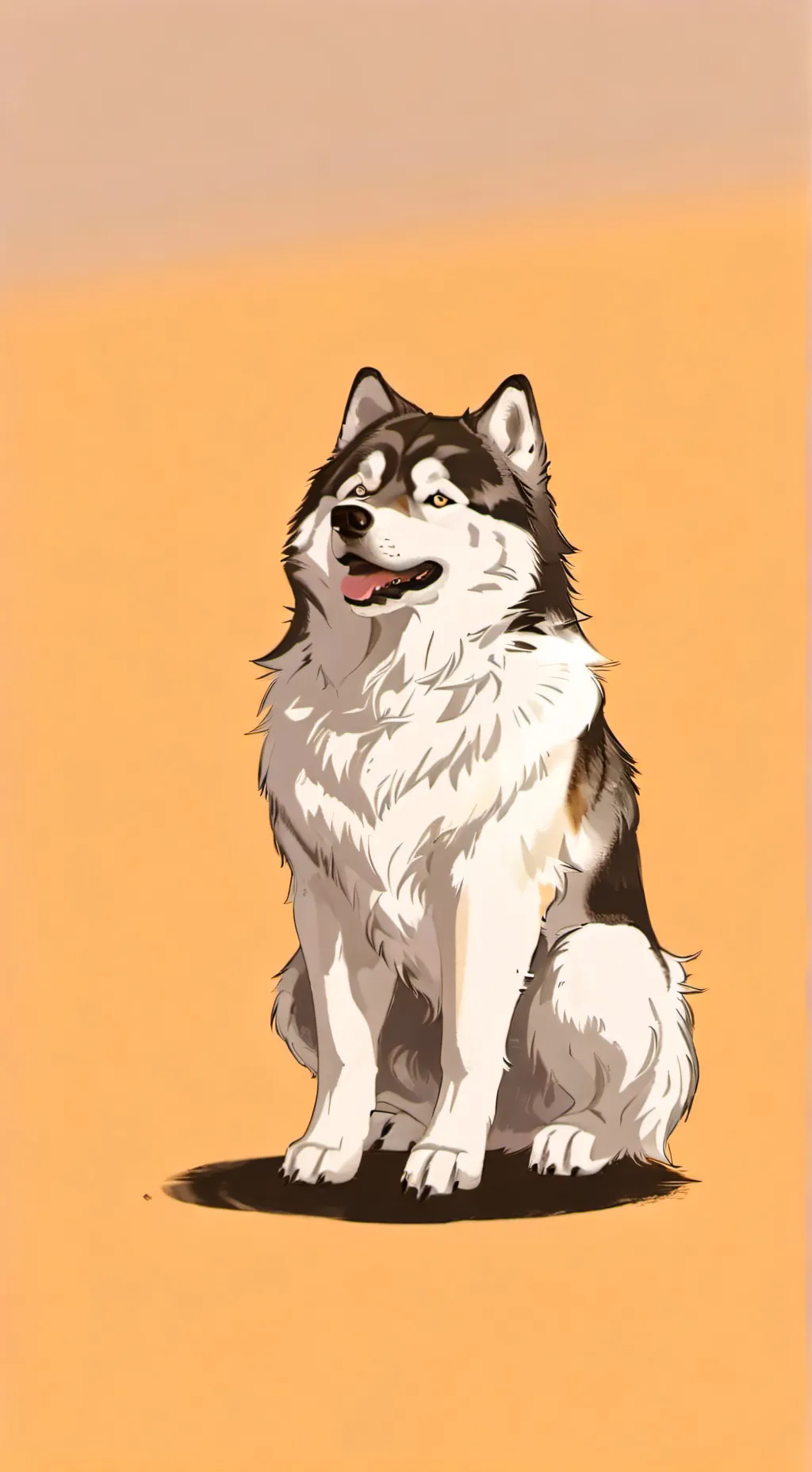 ai character: Un perro lobo  background
