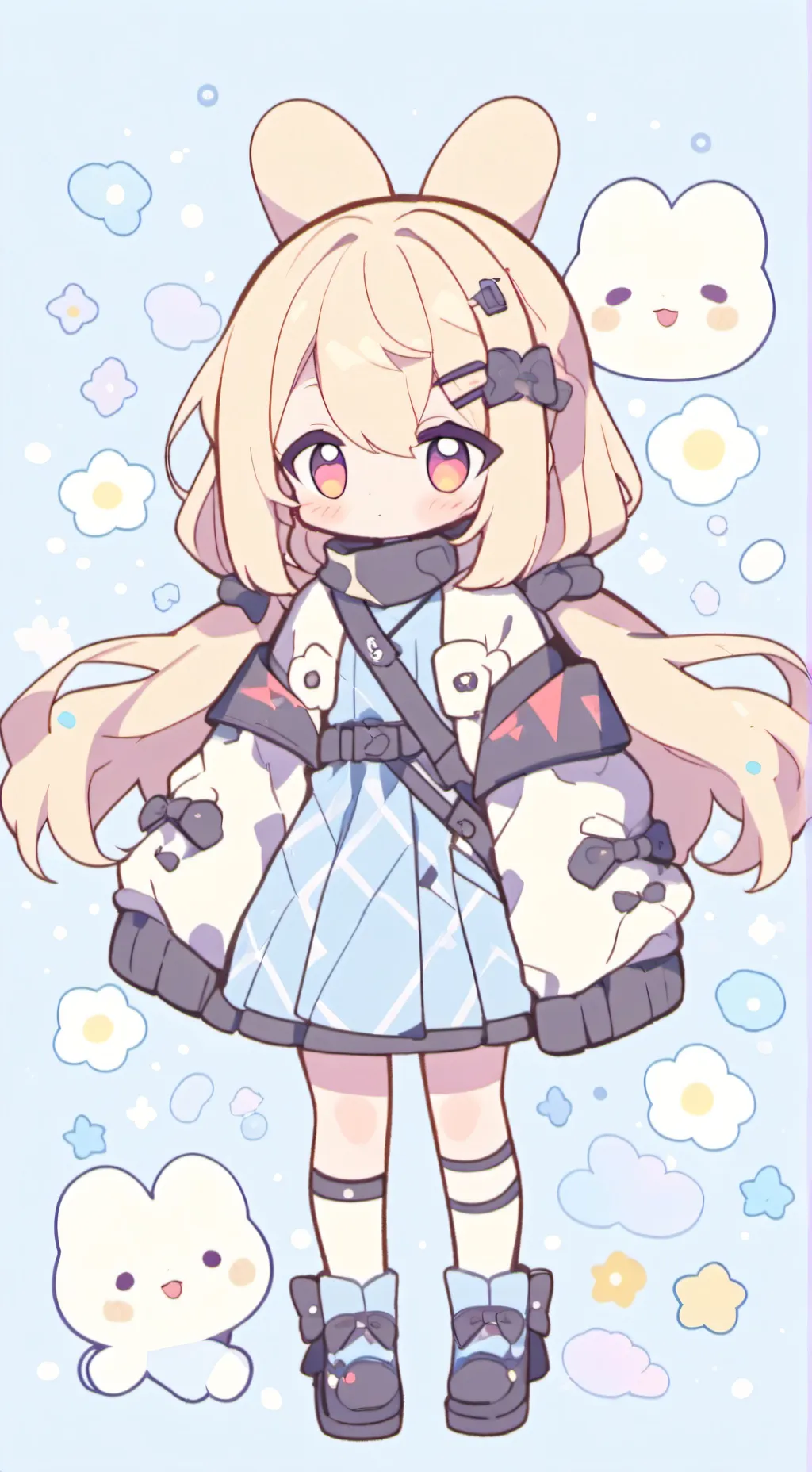 ai character: BAKU  background