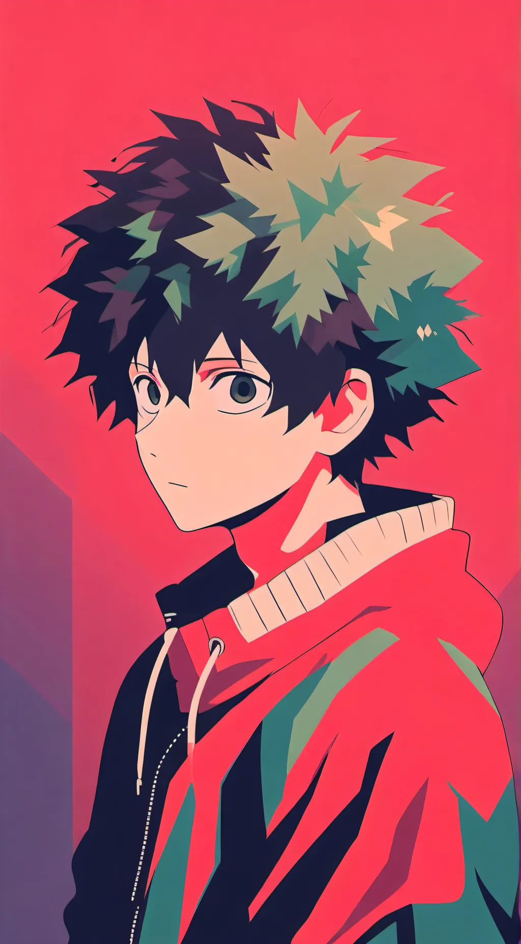 ai character: deku mha background