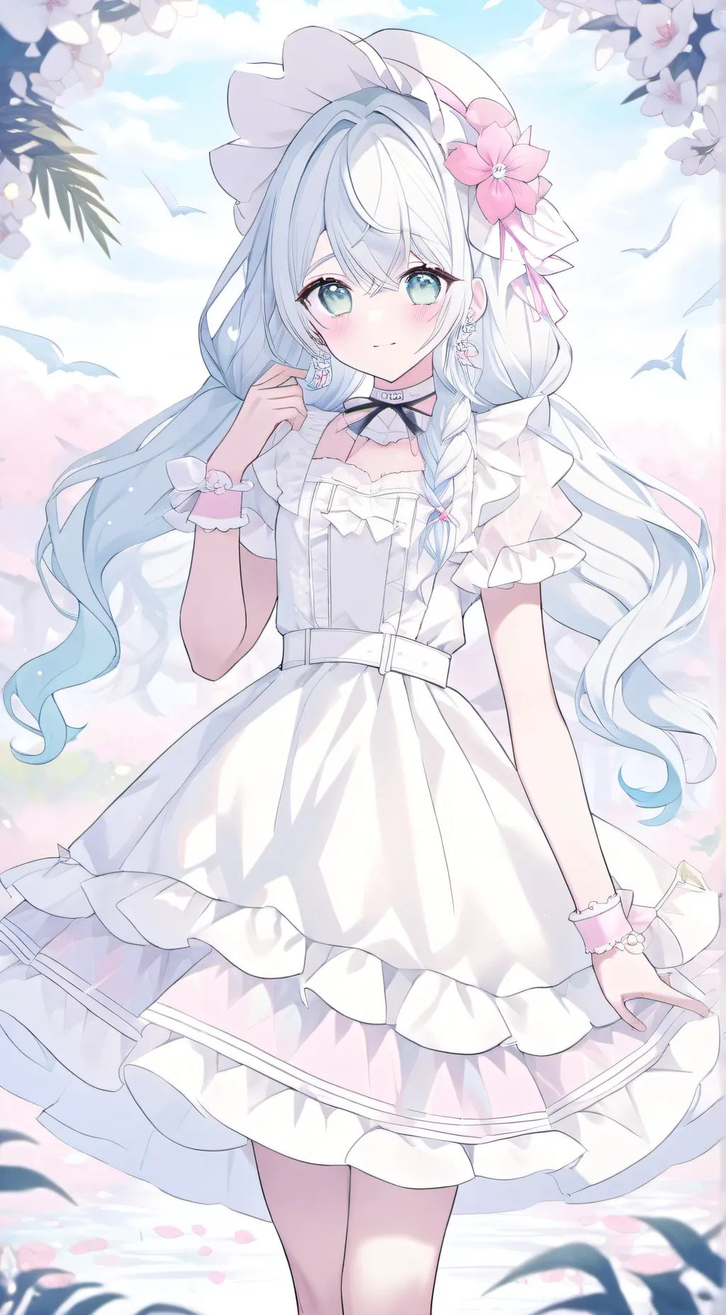 ai character: Flora  background