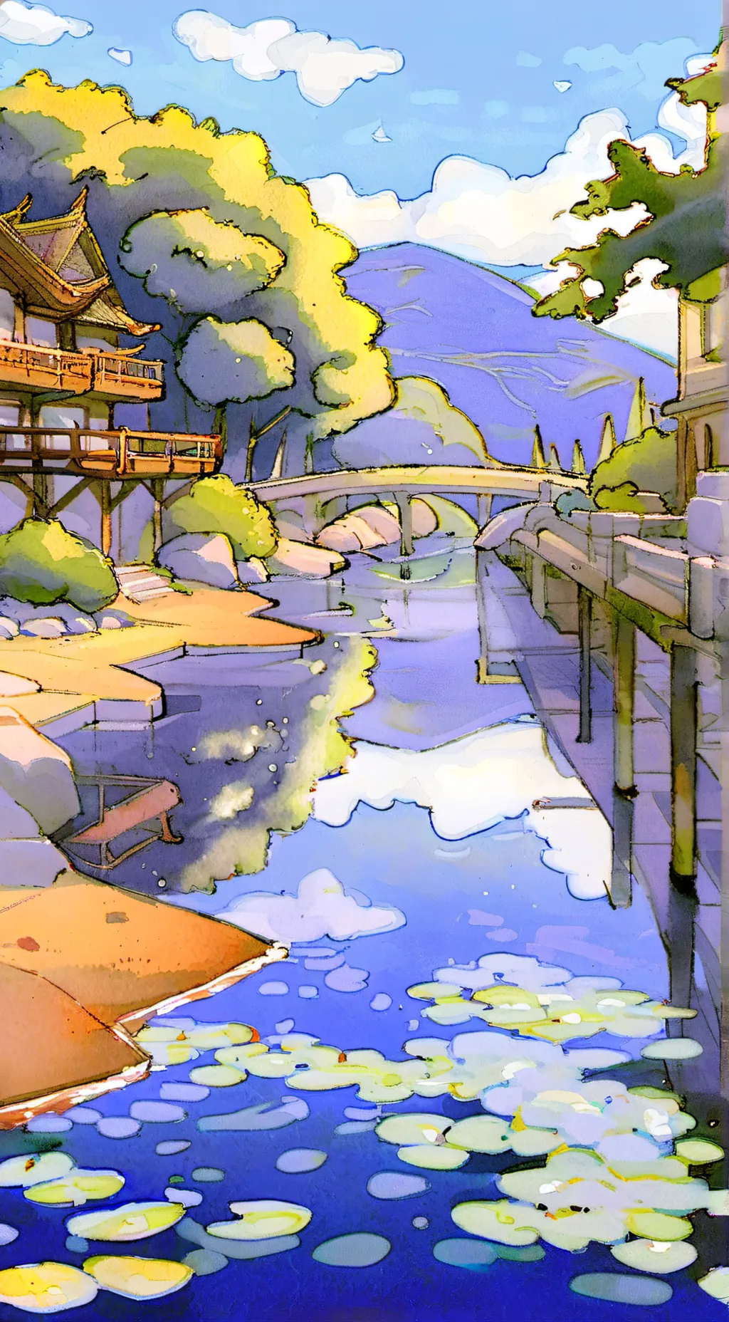 ai character: école primaire  background