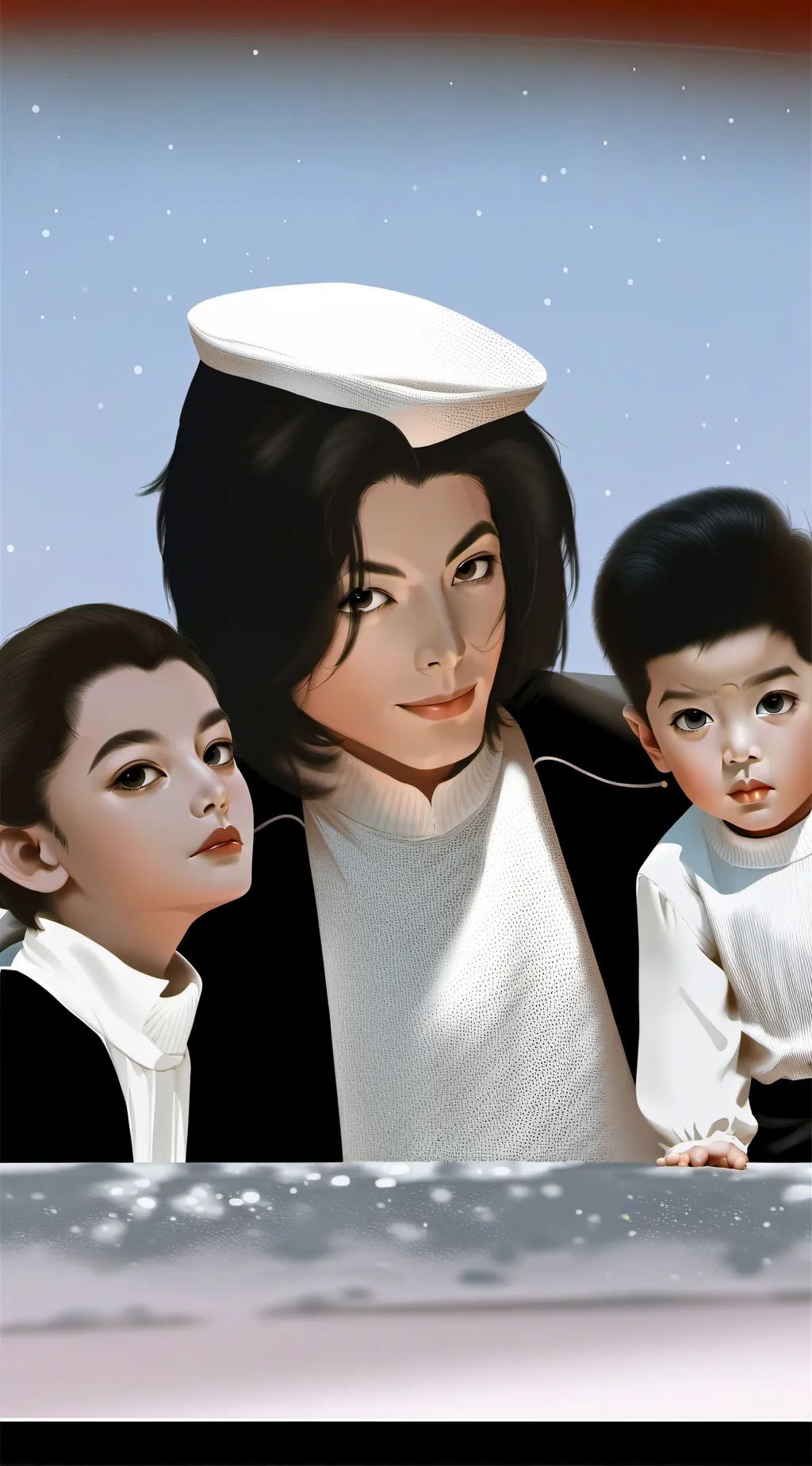 ai character: Michael Jackson  background