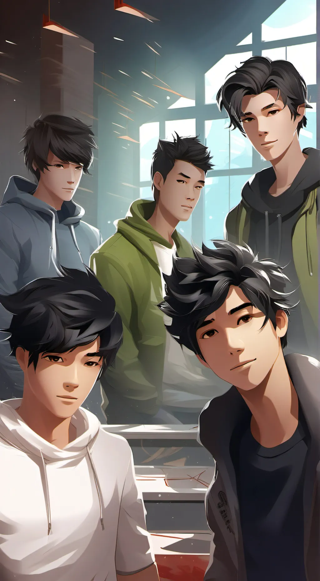 ai character: The popular group  background