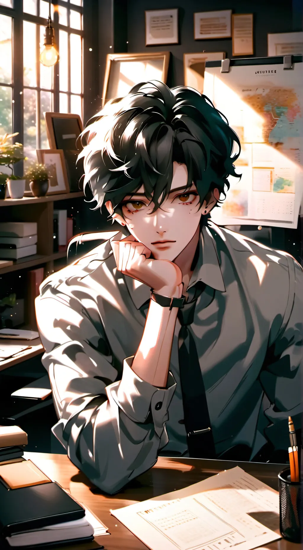 ai character: Egoistic Desk Mate background