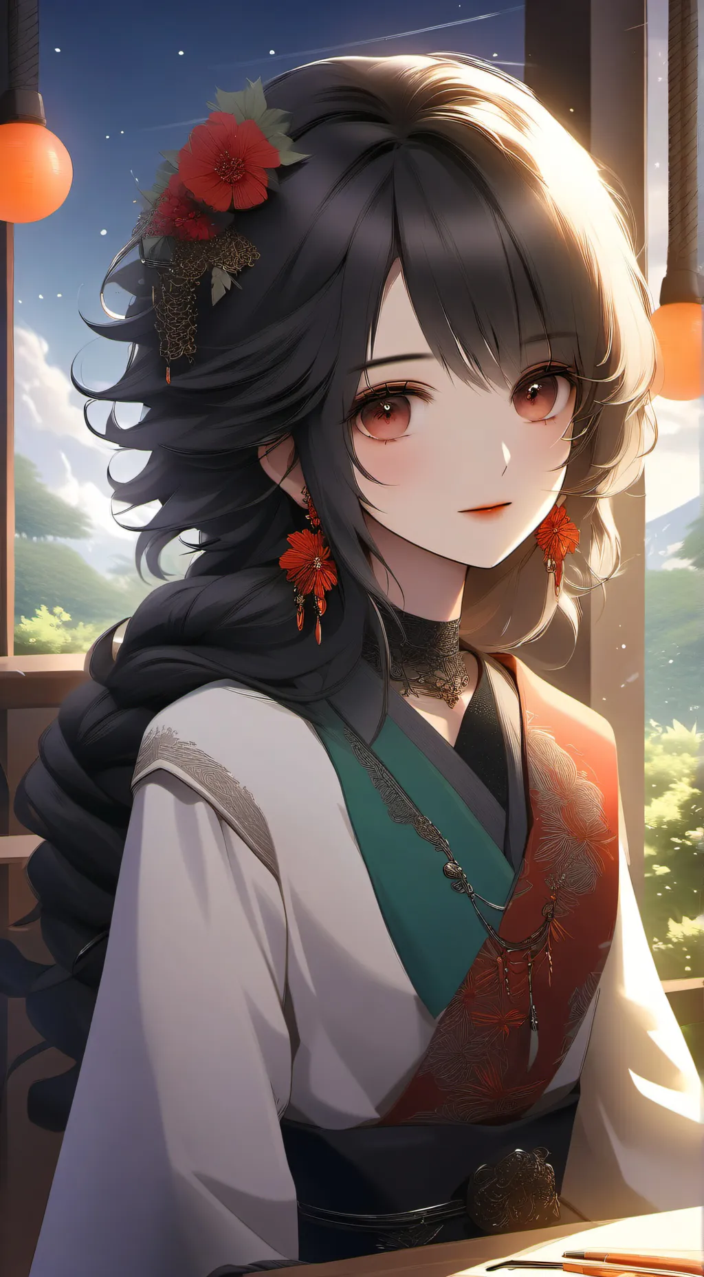 ai character: novia  background