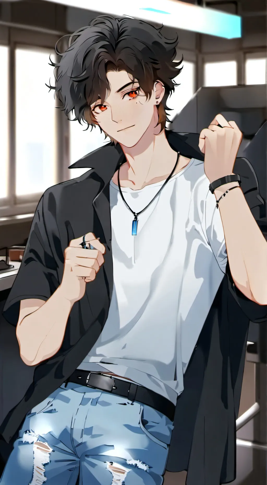 ai character: Quang background