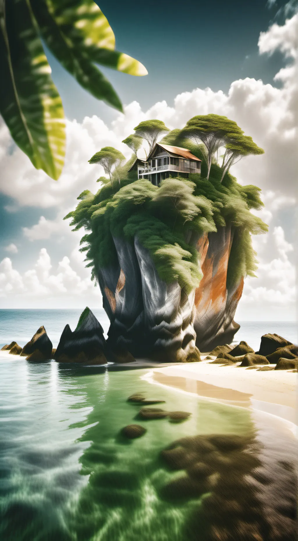 ai character: Mha Body Island background