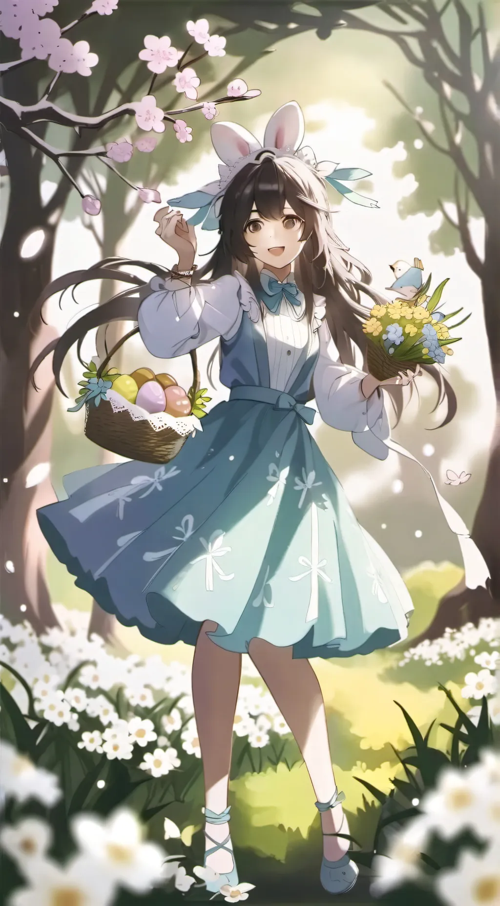 ai character: Mha's Easter  background