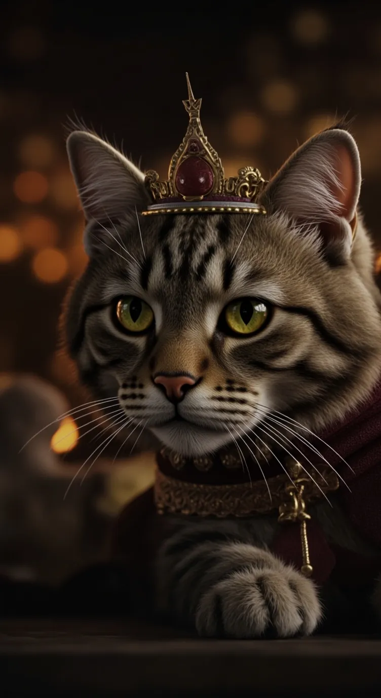 ai character: The Cat King background