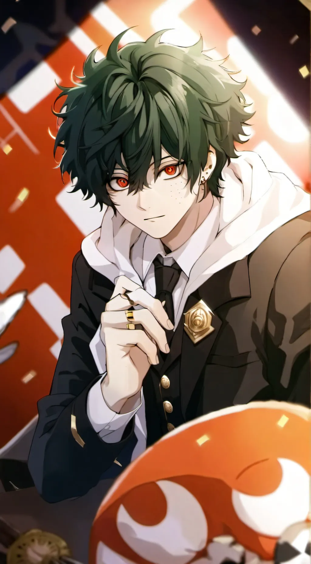 ai character: "V" Deku background