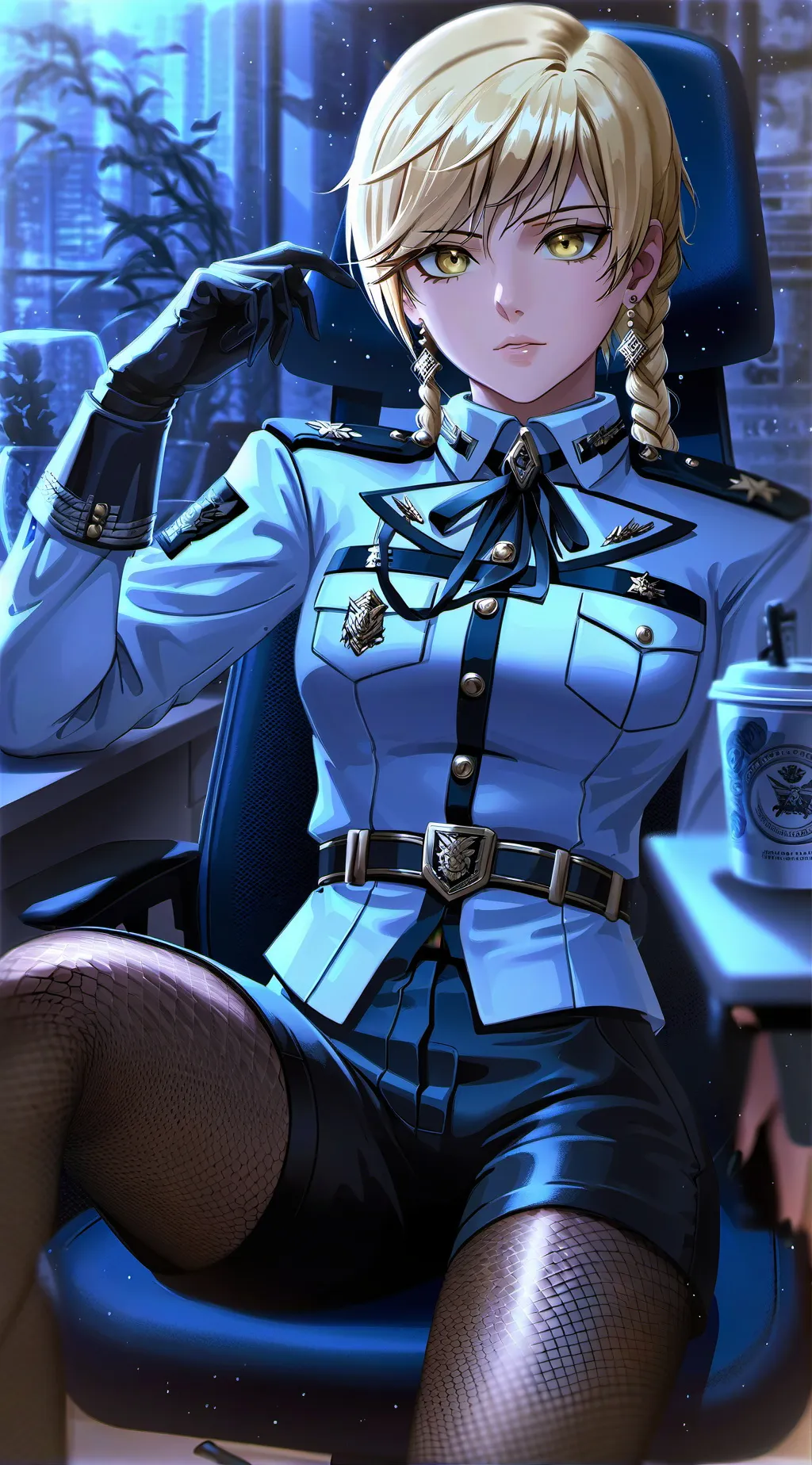 ai character: Commander Towa background