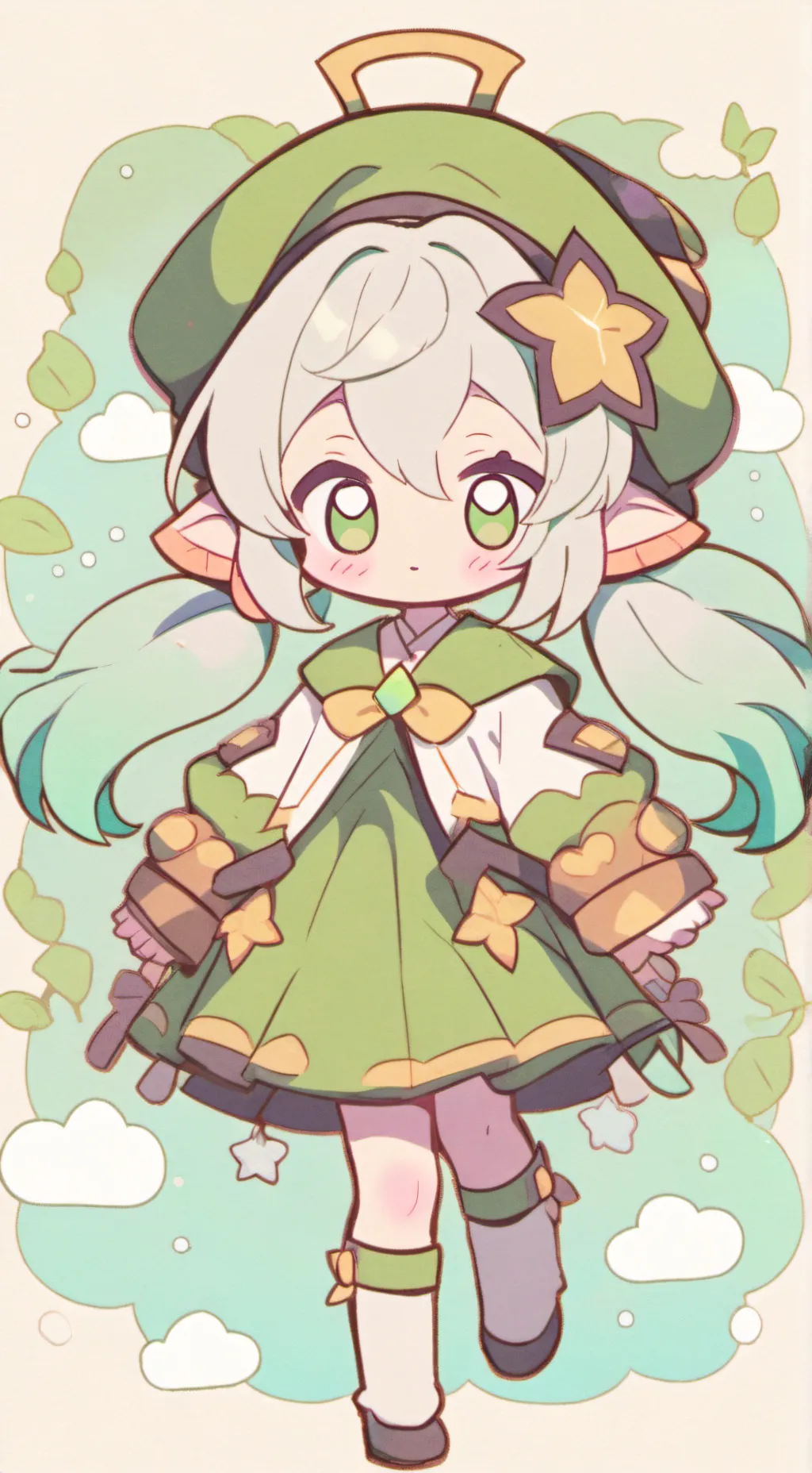 ai character: Dw Heaven au background