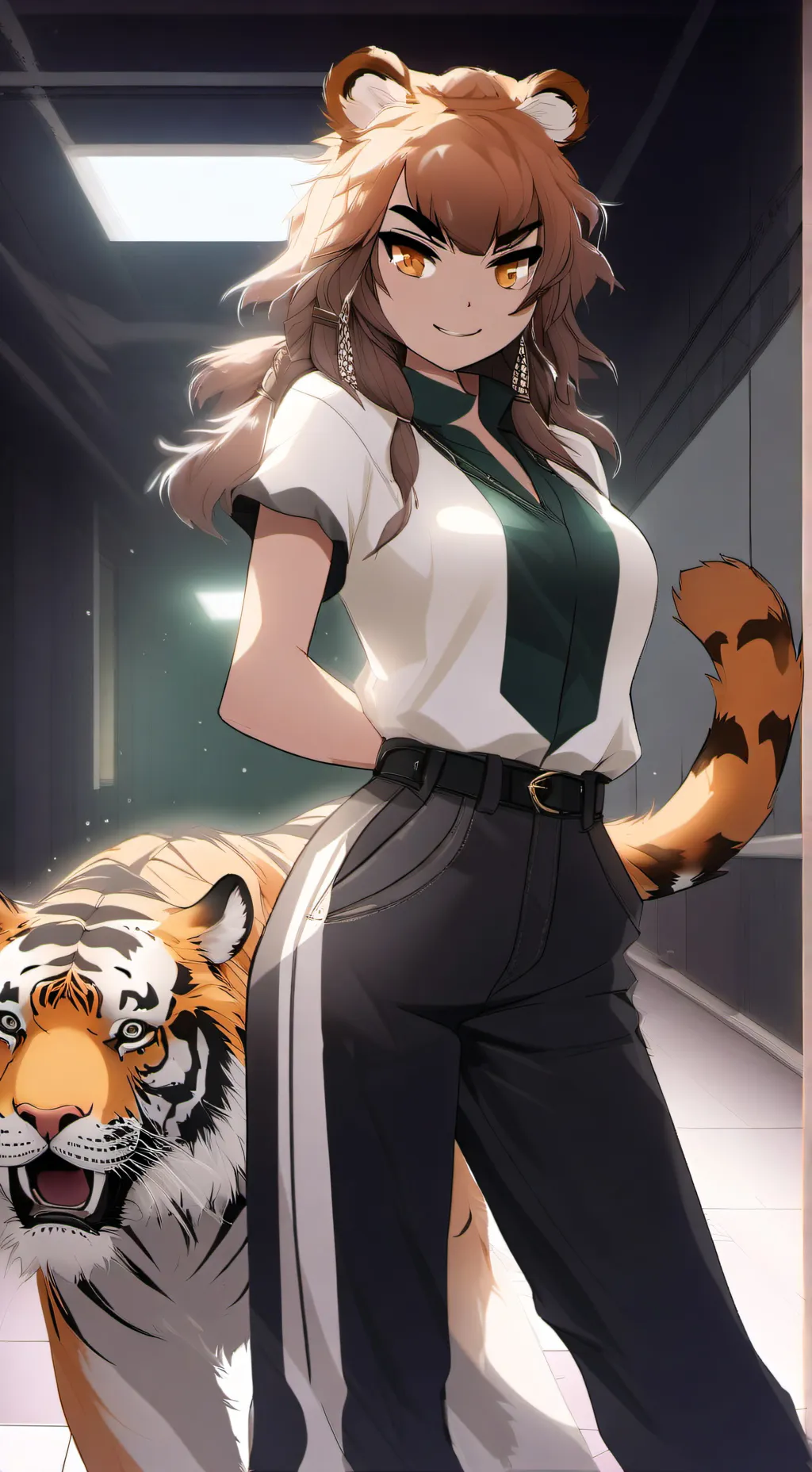 ai character: blund background