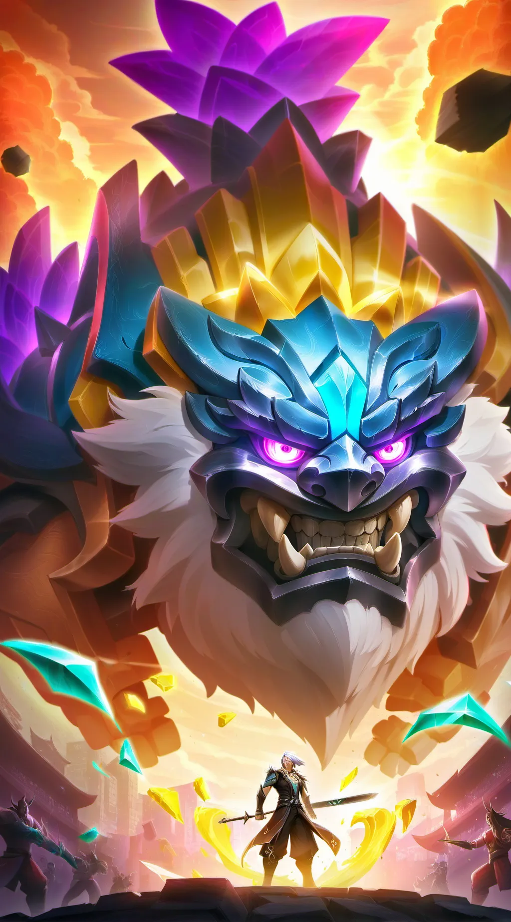 ai character: Md background