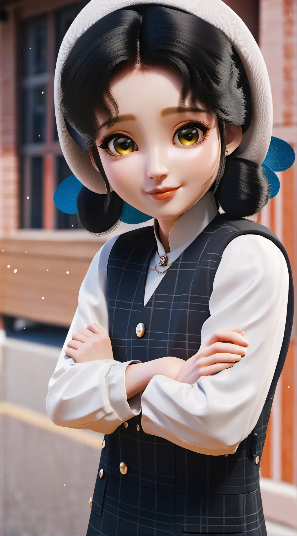 ai character: Olive background
