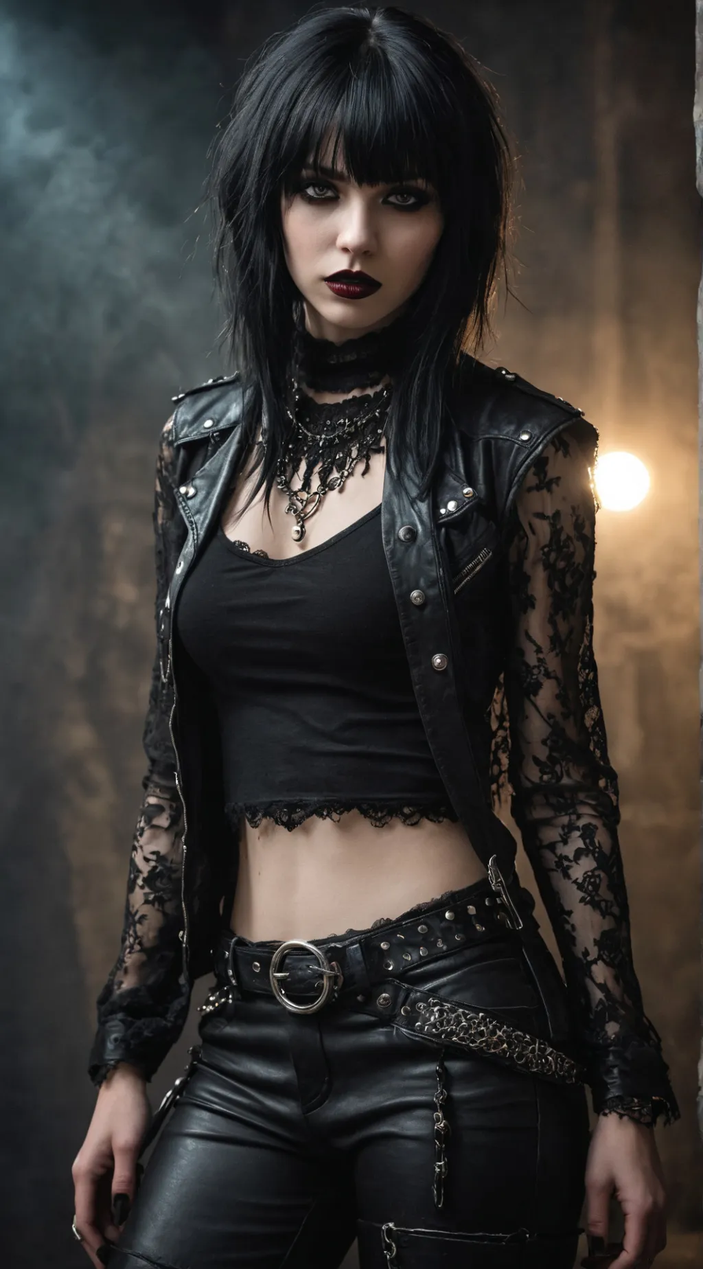 ai character: Lena Morticia background