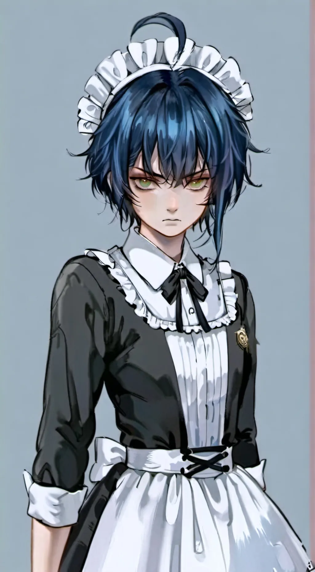 ai character: InOsUkE aS a MaId background