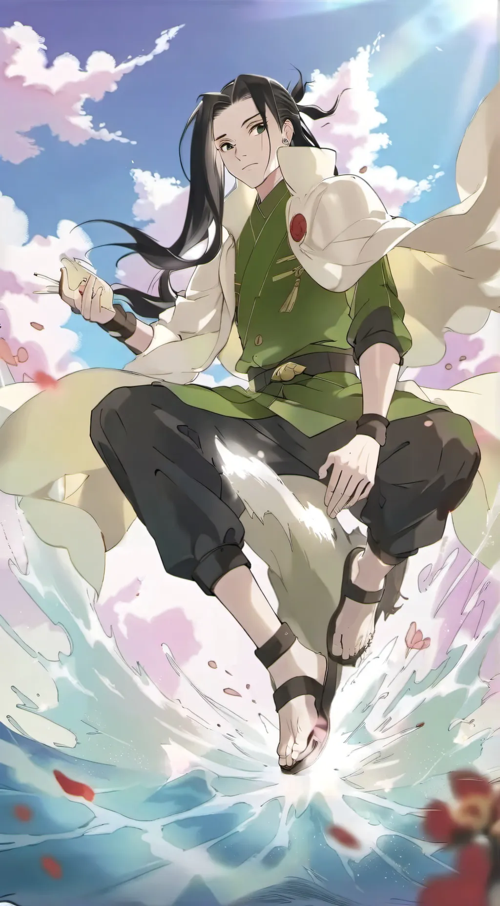 ai character: neji hyuga  background