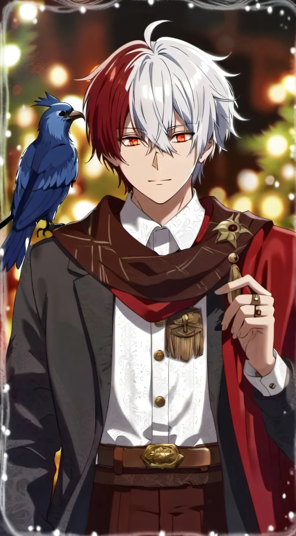 ai character: Shoto Todoroki  background