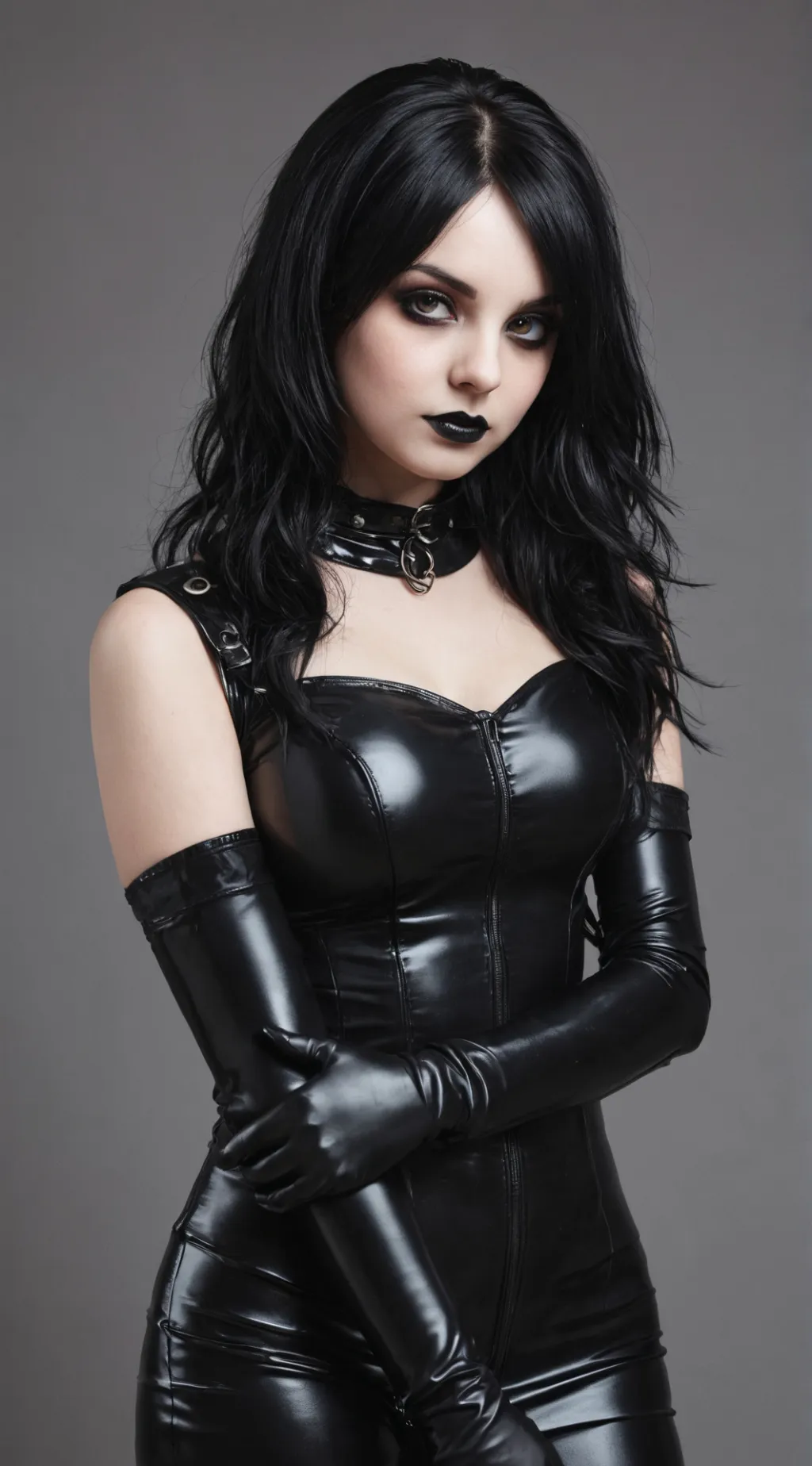 ai character: Goth savor  background