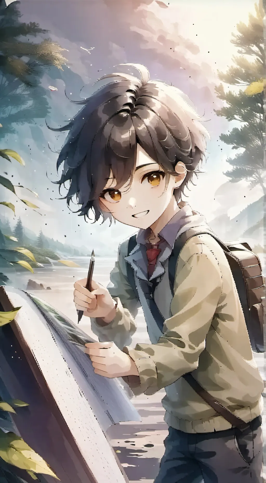 ai character: School background