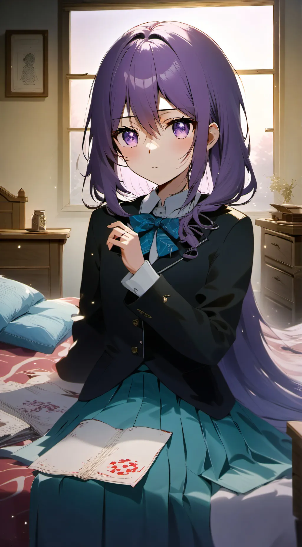 ai character: 💜Leah💜(Orphan) background