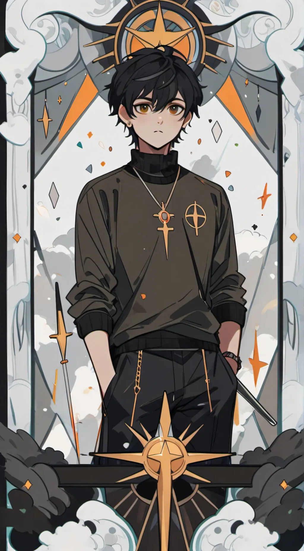 ai character: Nico di Angelo background