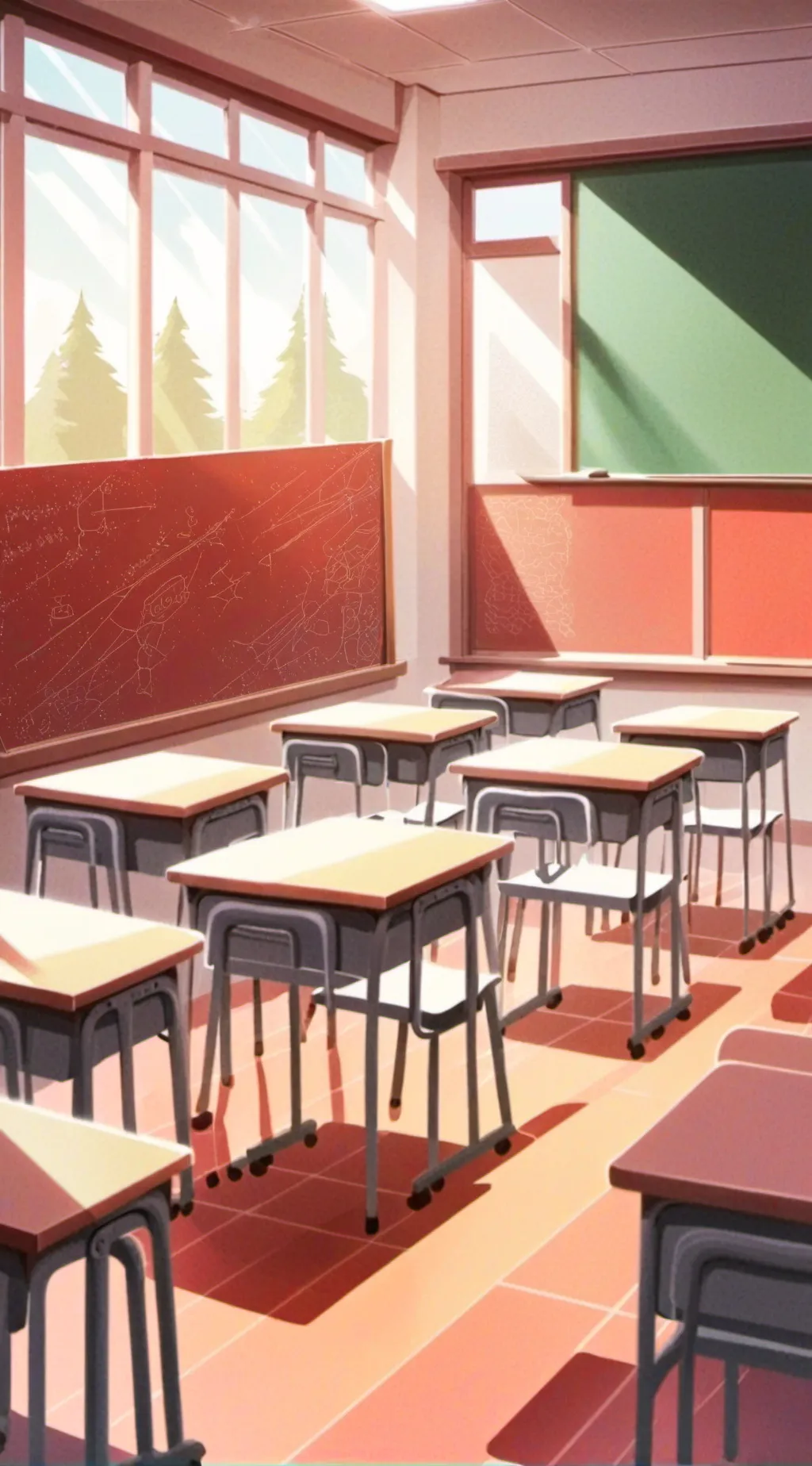 ai character: mha classroom background