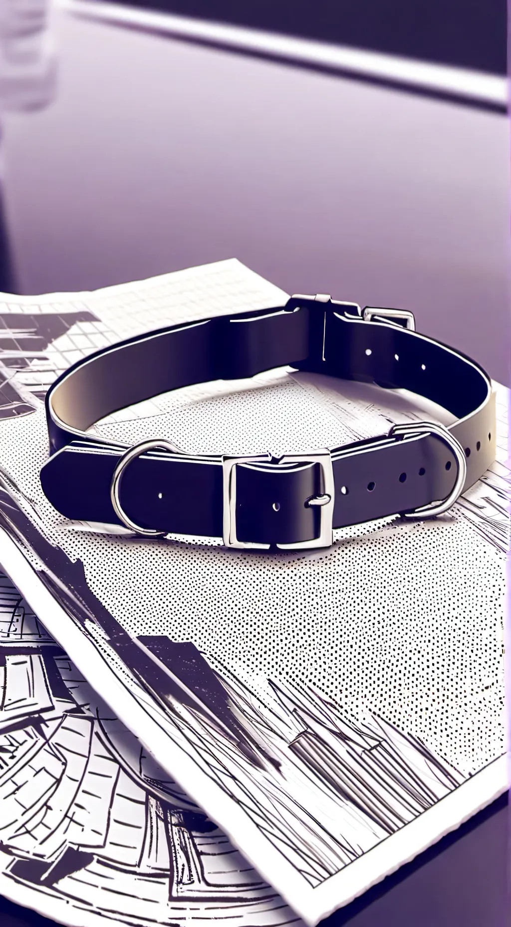 ai character: Dog collar background
