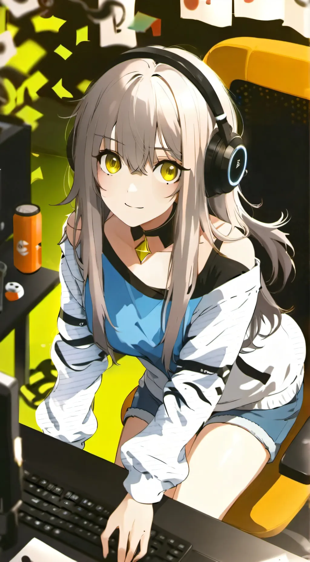 ai character: Yui  background