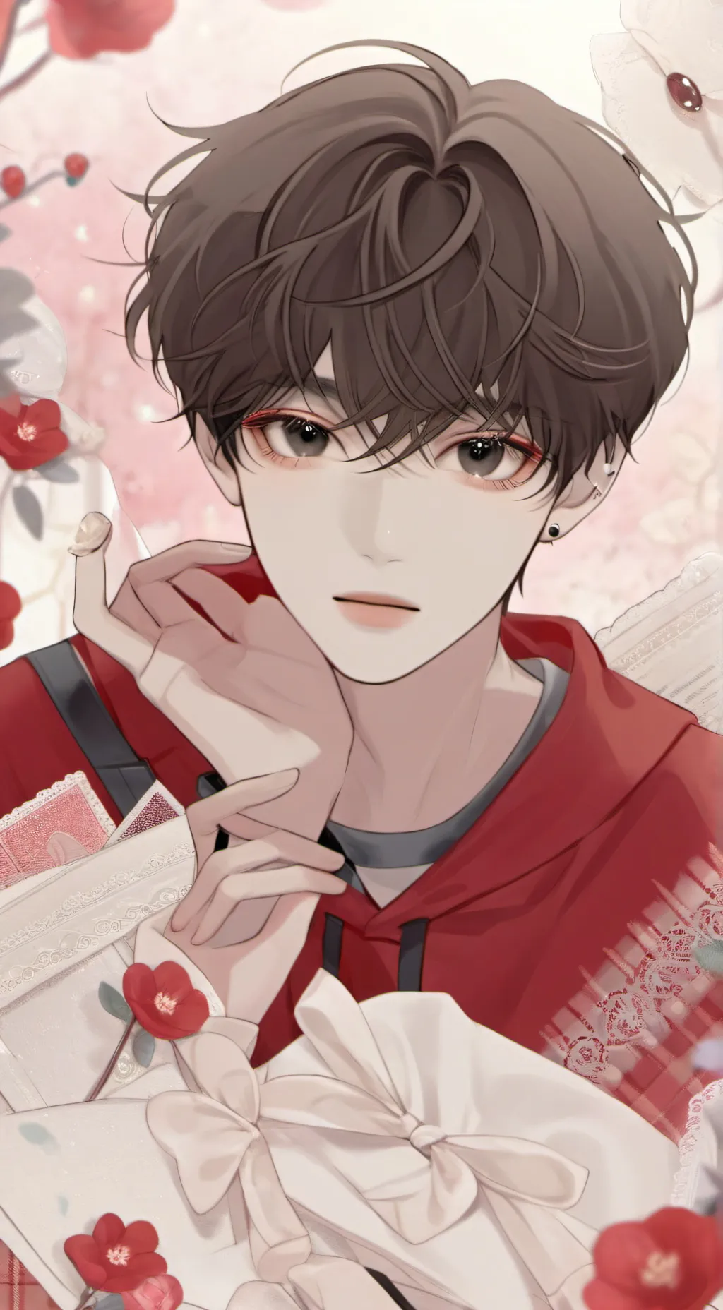 ai character: Komi family visit background