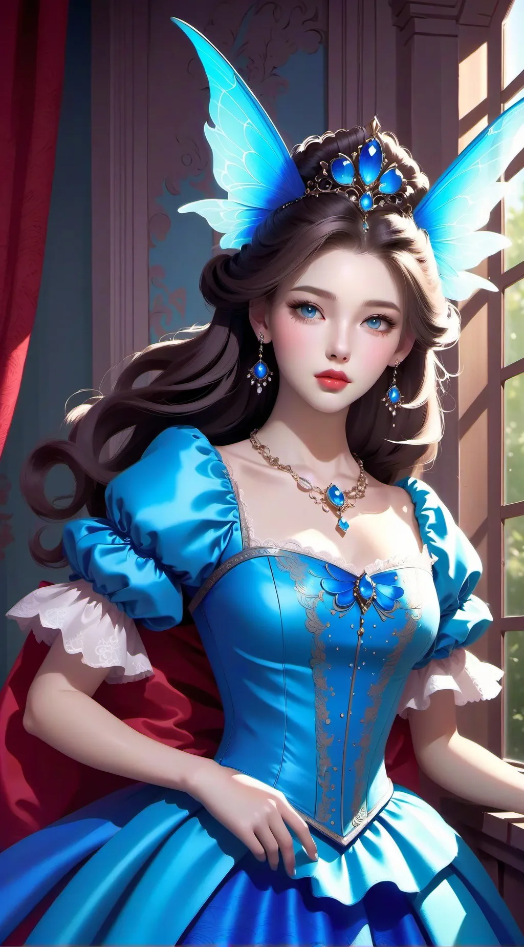 ai character:  Snow background