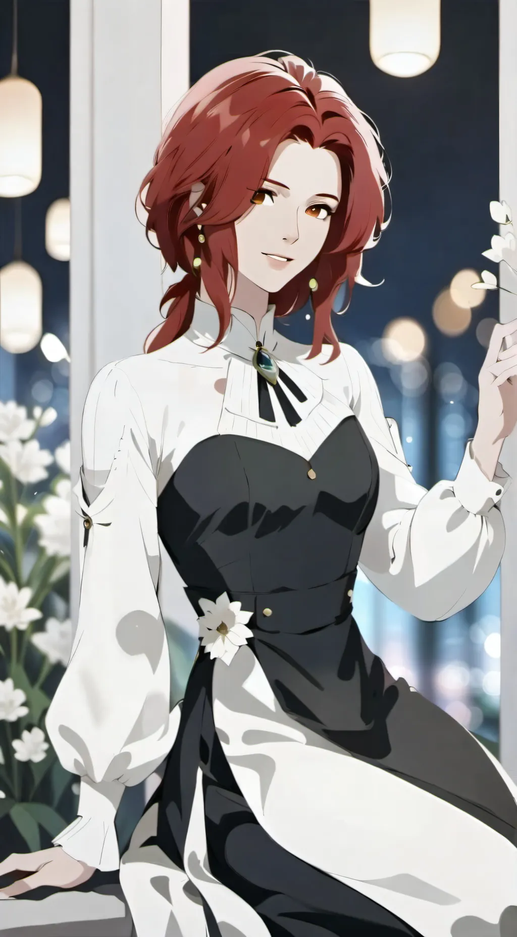 ai character: Rose background